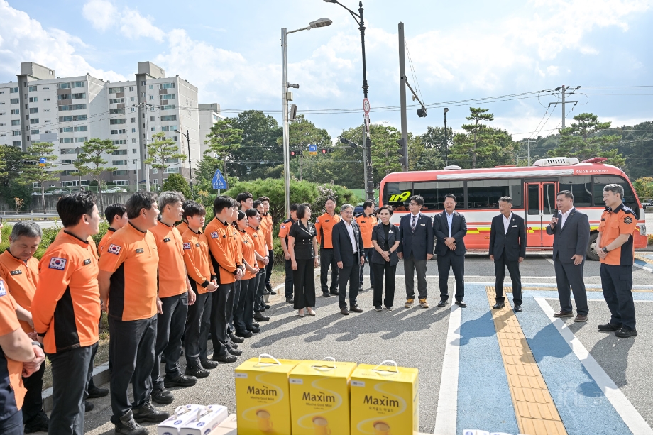 2026년 9월 23일 추석맞이 유관기관 현업 근무자 격려 방문(공주소방서) 이미지